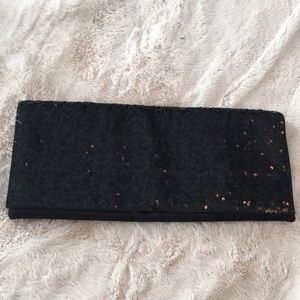Banana Republic | Sequinned Black Clutch